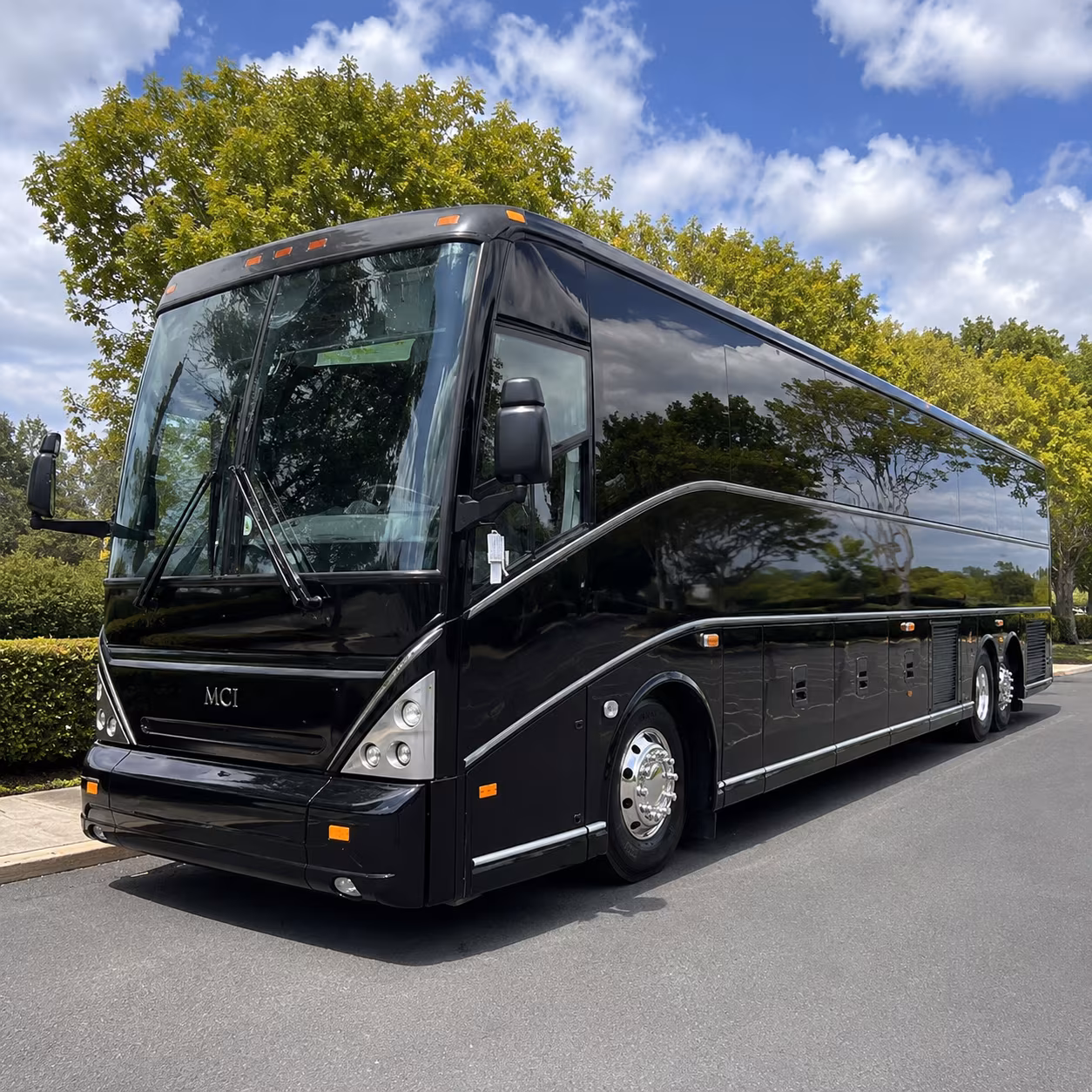 loveland charter bus services exterior