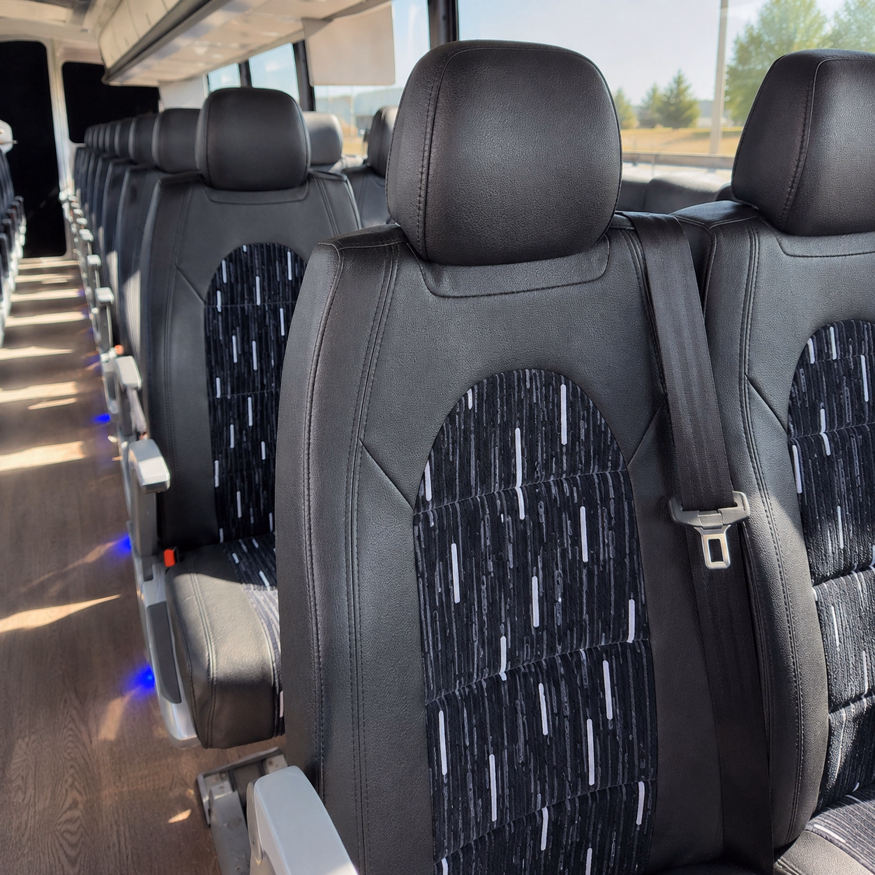 loveland charter bus services interior