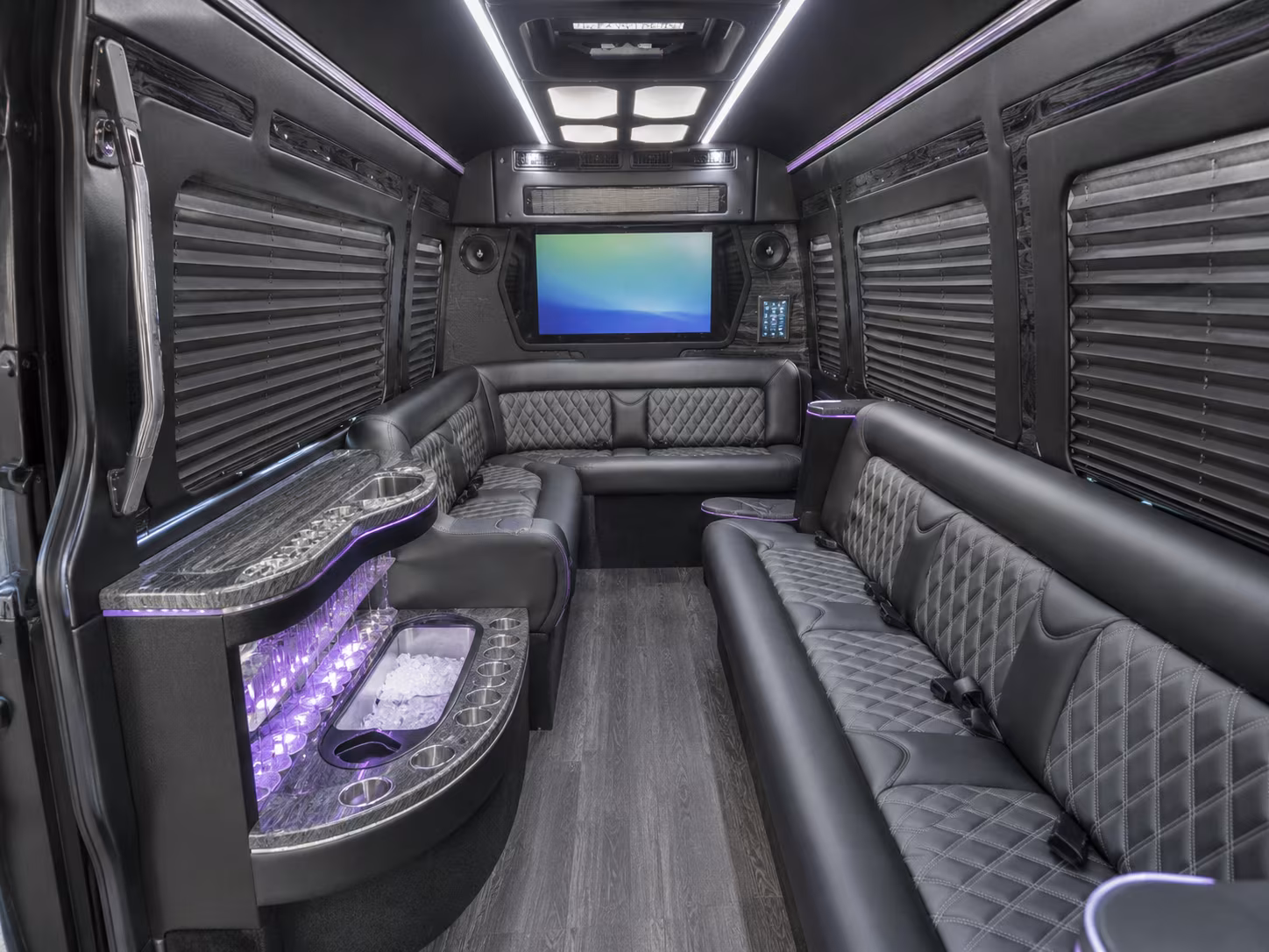 loveland party bus interior
